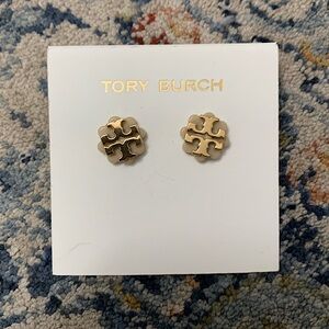 SOLD! Tory Burch flower design earrings